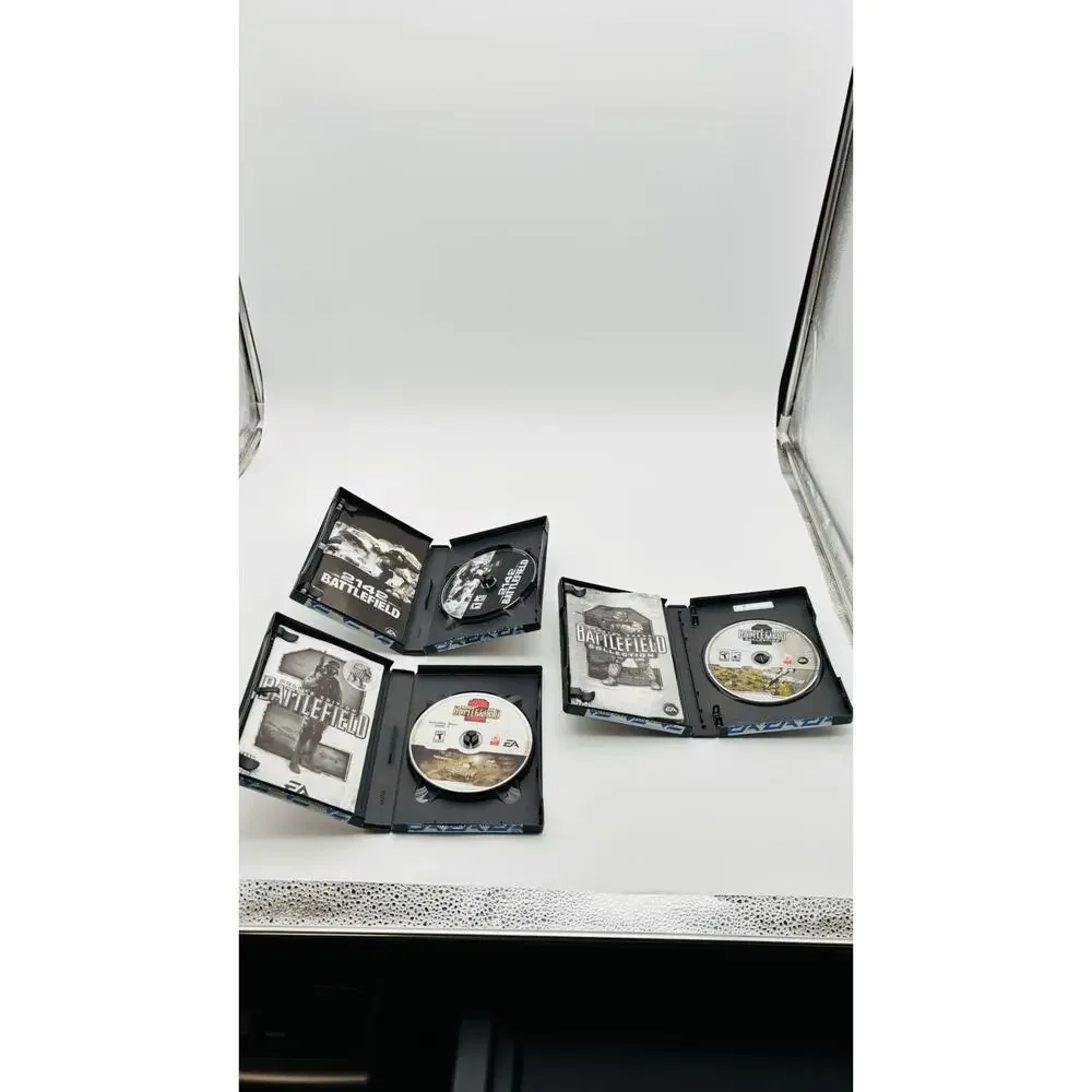 PC Battlefield Game Lot Of 3 Battlefield, Booster Pack & 2142 All In VG Cond
